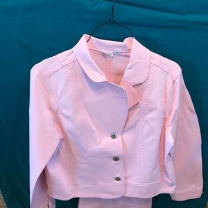 Pants Suit Pink with Jacket
